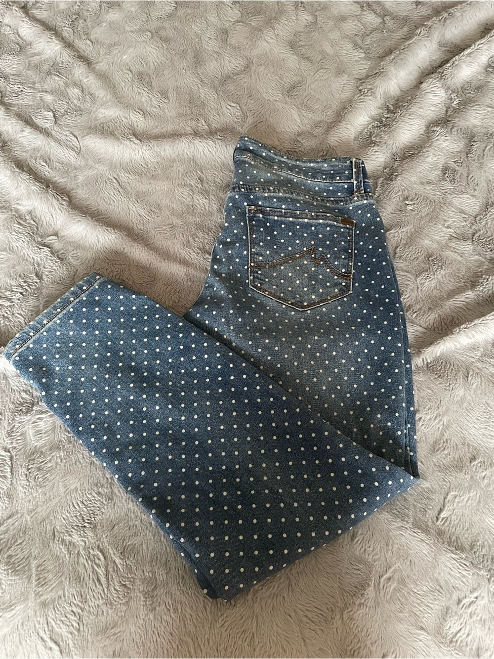 Denim Polka Dot Jeans - Picture 2 of 3